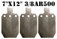 Load image into Gallery viewer, Magnum Target 3/8&quot; AR500 7&quot;x12&quot; IDPA/IPSC Steel Shooting Target - 3pc Rifle Gong Set (GIDPA123AR53H)
