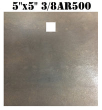 Load image into Gallery viewer, 5&quot;x5&quot; 3/8&quot; AR500 Square Steel Shooting Target - Cowboy Action CAS Pistol &amp; Rifle Gong 1pc (GS5X51AR500-1H)
