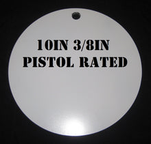 Load image into Gallery viewer, Magnum Target 10 in Round NRA PISTOL ONLY Target - 3/8in. Mild Steel Target - 1pc. Metal Plate Set - H101W
