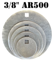 Load image into Gallery viewer, Magnum Target 3/8&quot; AR500 Steel Shooting Targets 3&quot; 4&quot; 5&quot; 6&quot; 8&quot; Metal Rifle/Pistol Range Hanger (H345685AR500)
