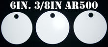 Load image into Gallery viewer, Magnum Target 6 in. AR500 Gong/Hanger Shooting Target - 3/8 Thk Pistol &amp; Rifle Target - 3pc. Steel Target Set - H63WAR500
