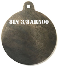 Load image into Gallery viewer, Magnum Target 8&quot; x 3/8&quot; AR500 NRA Gong/Hanger Steel Shooting Target - Pistol &amp; Rifle Plate 1pc Set (H81EAR500)
