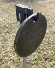 Load image into Gallery viewer, Magnum Target 8&quot; Round Gong Steel Shooting Target 3/8&quot; AR500 Range Target w/ T-Post Hook - H81TPH1AR500

