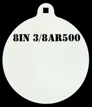 Load image into Gallery viewer, Magnum Target 8&quot; x 3/8&quot; AR500 NRA Gong/Hanger Steel Shooting Target - Pistol &amp; Rifle Plate 1pc Set (H81WEAR500)
