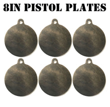 Load image into Gallery viewer, Magnum Target 8 in Round NRA PISTOL ONLY Target - 3/8in. Mild Steel Target - 6pc. Metal Plate Set - H86E
