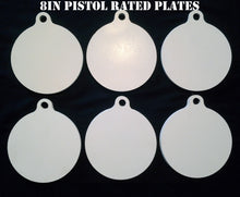 Load image into Gallery viewer, Magnum Target 8 in Round NRA PISTOL ONLY Target - 3/8in. Mild Steel Target - 6pc. Metal Plate Set - H86WE
