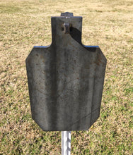 Load image into Gallery viewer, Magnum Target 3pc Interlocking 12”x7&quot; 3/8&quot; AR500 IDPA/IPSC Steel Shooting Range Targets w/ T-Post Hooks - HIDPA123TPH3AR500-IL
