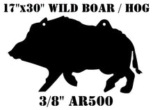 Load image into Gallery viewer, Magnum Target 17&quot;x30&quot; 3/8&quot; AR500 Wild Hog Boar Pig Metal Gong Steel Shooting Rifle Target 1pc - HOG17x301AR500-NP
