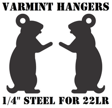 Load image into Gallery viewer, Magnum Target 2pc Prairie Dog Varmint/Animal Silhouette Hangers - 22LR Smallboar 1/4in Mild Steel Shooting Targets - HPD2NP
