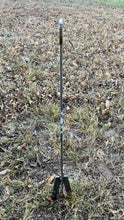 Load image into Gallery viewer, 2pc Set of 30" Tall 1/4" Mild Steel Ground Stake Stands w/ Integrated Hooks for .22LR Rimfire Small Bore Steel Shooting Targets (HSTD2-30IN-14IN)
