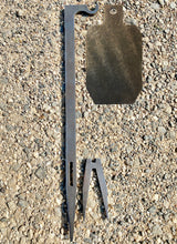 Load image into Gallery viewer, Magnum Target 3/8&quot; AR500 7&quot;x12&quot; IDPA/IPSC Steel Shooting Target &amp; 30&quot; Ground Stake Stand w/ Integrated Hook - HIDPA121-HSTD1AR500-30IN
