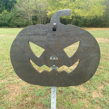 Load image into Gallery viewer, 15.5&quot;x18&quot; 3/8&quot; AR500 Jack O&#39; Lantern / Pumpkin Silhouette Steel Shooting Gong Target (JOL15.5x181AR500)
