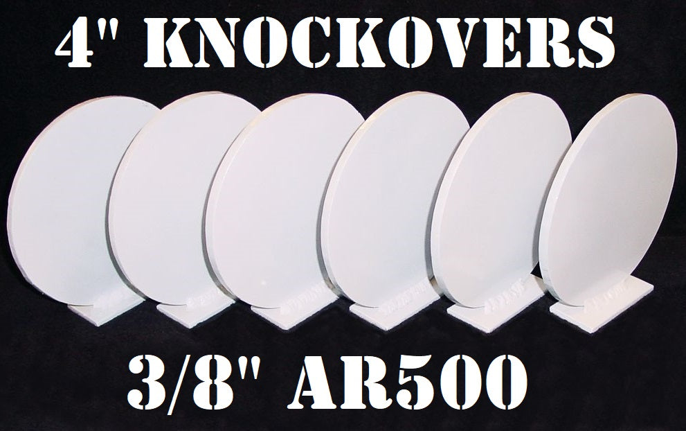 Magnum Target 4in 3/8in AR500 Knock-over Steel Shooting Range Targets-Metal NRA Knock-downs - K46WAR500