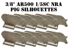 Load image into Gallery viewer, Magnum Target 10pc 1/5sc. NRA/IHMSA 3/8&quot; AR500 Pig/Boar Silhouettes - .22LR/High Powered Pistol &amp; Rifle Animal Knock-down Hardened Steel Targets - KPIG10NPAR500
