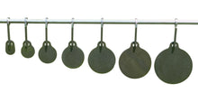 Load image into Gallery viewer, Magnum Target 3/8&quot; AR500 Interlocking Know Your Limits KYL 2&quot; 3&quot; 4&quot; 5&quot; 6&quot; 7&quot; &amp; 8&quot; Steel Shooting Targets w/ Hooks (KYL-H2345678E-CH7-AR500-IL)
