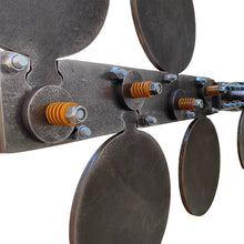 Load image into Gallery viewer, Magnum Target 3/8&quot; AR500 Portable Revolving Polish Plate Rack “No Weld” Reactive Steel Shooting Target w/ 8in Paddles (REVPOLPR-8)
