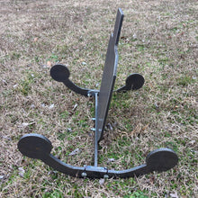 Load image into Gallery viewer, 3/8&quot; AR500 2/3 Scale 66% 12&quot;x20&quot; IDPA Hardened Steel Shooting Target w/ Rocking Ground Stand (RGT-IDPA12x20AR500)
