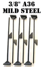 Load image into Gallery viewer, Magnum Target 24in or 30in Tall Knock-over Stands for Steel Targets - 6pc Mild Steel Metal Stand Set
