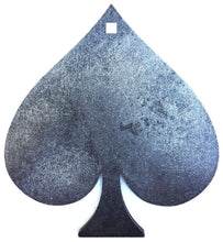Load image into Gallery viewer, 12&quot; x 3/8&quot; AR500 Cowboy Action CAS Spade Steel Shooting Target (SUIT12AR500-1PC-SPADE)

