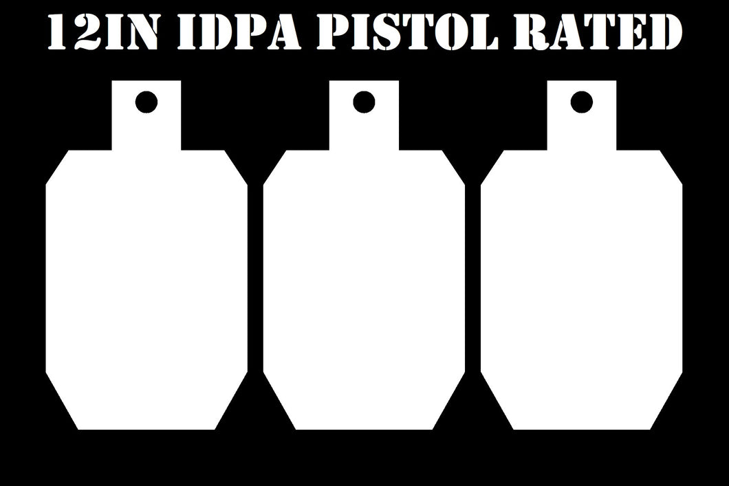 Steel Pistol IDPA Gong Target