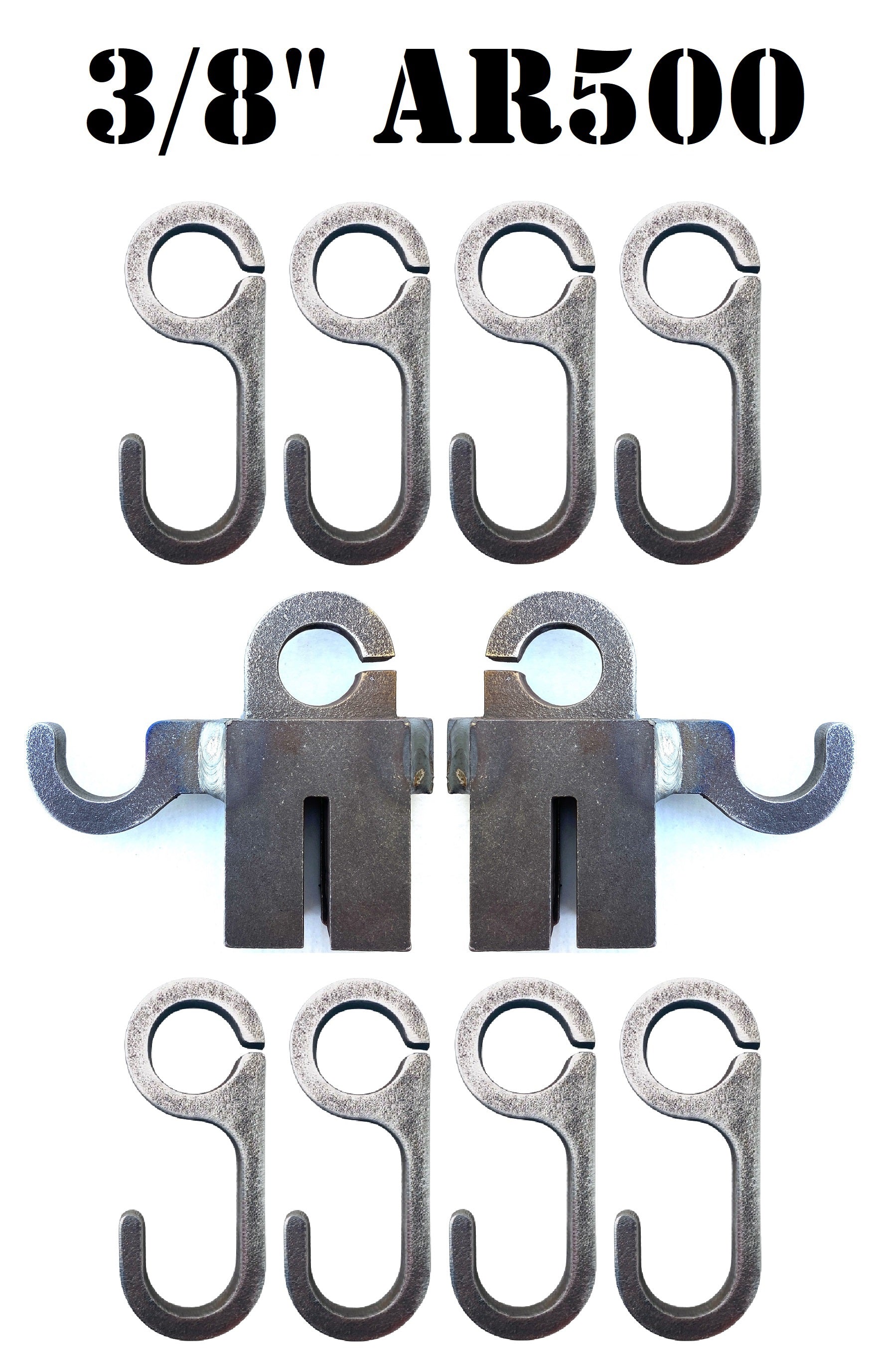 3/8” AR500 Steel Shooting Target Conduit T-Post Pipe Stand Mounts and ...