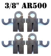 Load image into Gallery viewer, Magnum Target 3/8” AR500 3/4&quot; EMT Conduit T-Post Pipe Stand Mounts for Steel Shooting Targets - 2, 4, or 6pc
