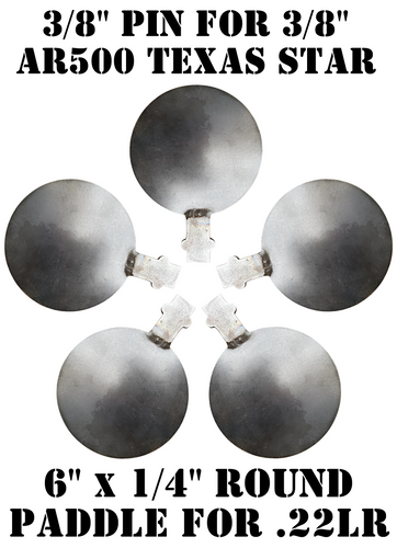 Texas Star Rifle Target Magnum Target Steel Texas Stars & Revolving Plate Rack Targets