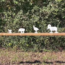 Load and play video in Gallery viewer, 4pc 1/5sc. NRA/IHMSA Metallic Silhouettes - 1/4&quot; Mild Steel 22LR Rimfire Small Bore Animal Knockdown Targets (4NP)
