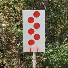 Load and play video in Gallery viewer, Stringer 12&quot;x24&quot; 3/8&quot; AR500 Steel Hostage Reactive Dueling Tree Shooting Target w/ T-post Mount (STR12x24TPM-KIT)
