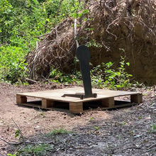 Load and play video in Gallery viewer, 22&quot;x8&quot; 3/8&quot; AR500 Steel Reactive IPSC Mini Classic Popper Metal Shooting Target w/ Ground Stand (GTMCP8x22AR500)
