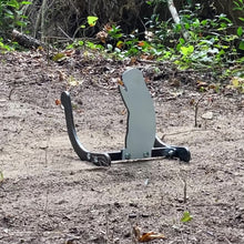 Load and play video in Gallery viewer, Magnum Target 3/8&quot; AR500 Rabbit Rocking Ground Target Stand - Hardened Metal Steel Shooting Target (RGT-RAB1AR500)
