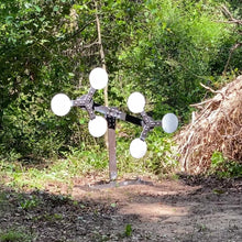 Load and play video in Gallery viewer, Magnum Target 3/8&quot; AR500 Spinning Portable “No Weld” Double Cyclone - Texas Star Type Reactive Steel Shooting Target w/ 6in Paddles (DC-6)
